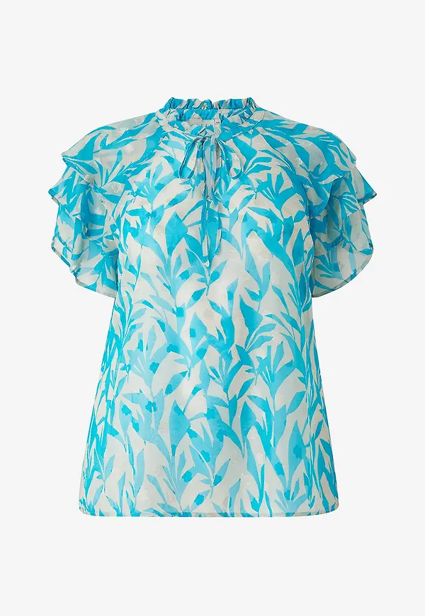 KAFFE Curve - Blus kcLina Blouse - Blå