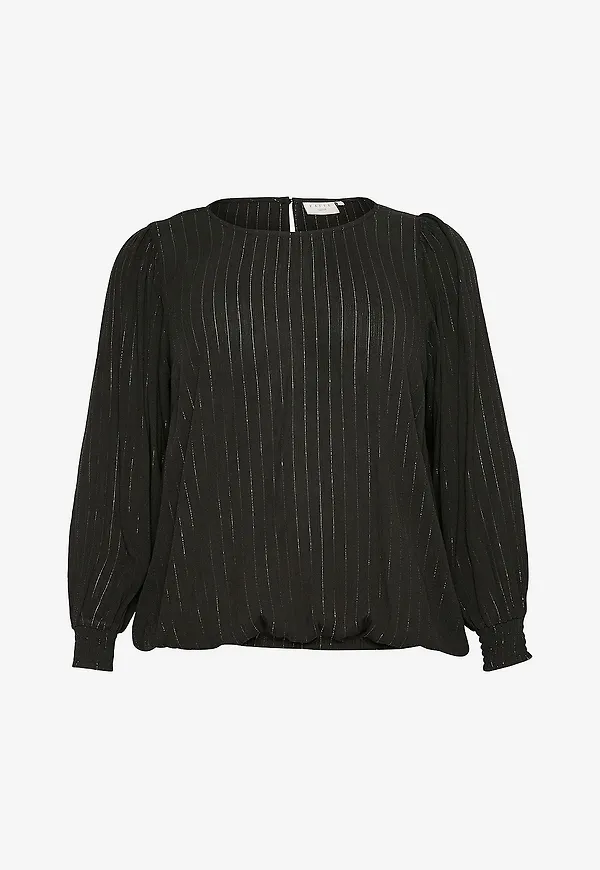 KAFFE Curve - Blus kcLio Blouse - Svart