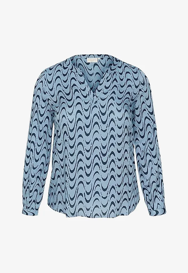 KAFFE Curve - Blus kcNora Blouse - Blå