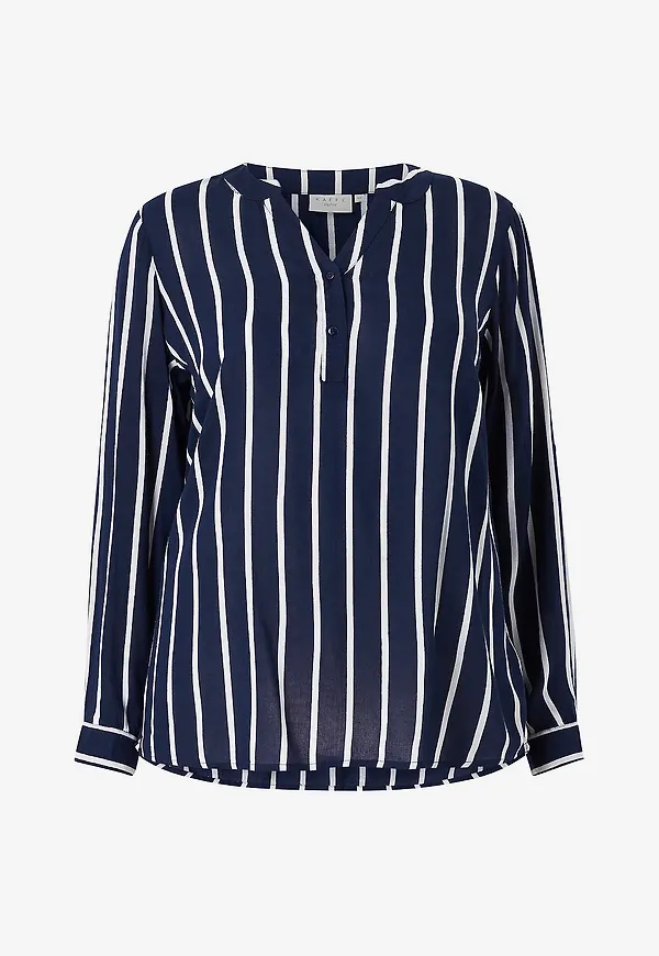 KAFFE Curve - Blus kcSida Blouse - Blå