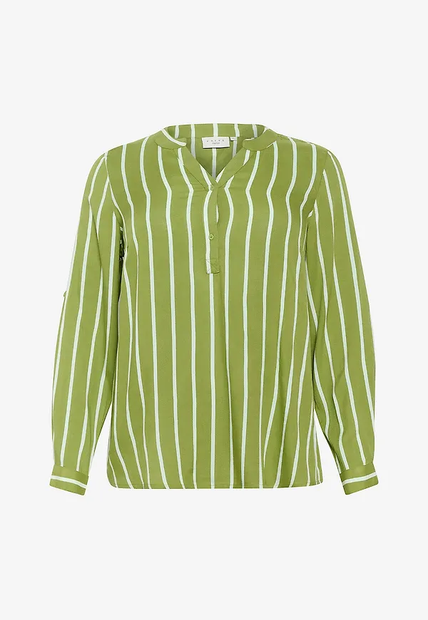 KAFFE Curve - Blus kcSida Blouse - Grön