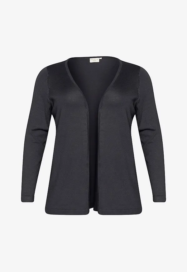 KAFFE Curve - Cardigan kcFarsia Long Cardigan - Svart