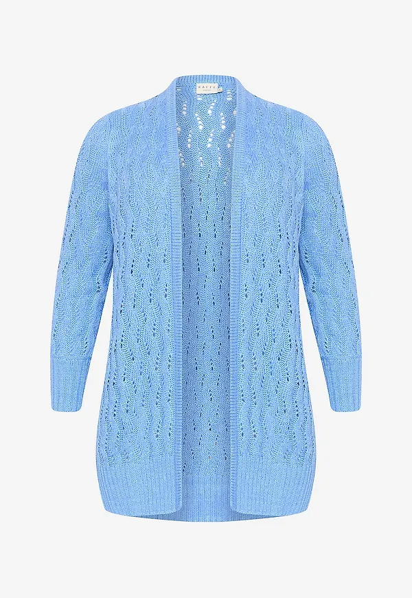 KAFFE Curve - Cardigan kcLana Knit - Blå