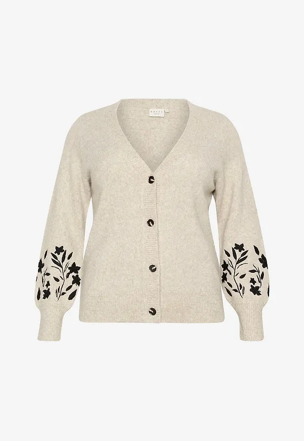 KAFFE Curve - Cardigan Kclisetta Knit Cardigan - Grå