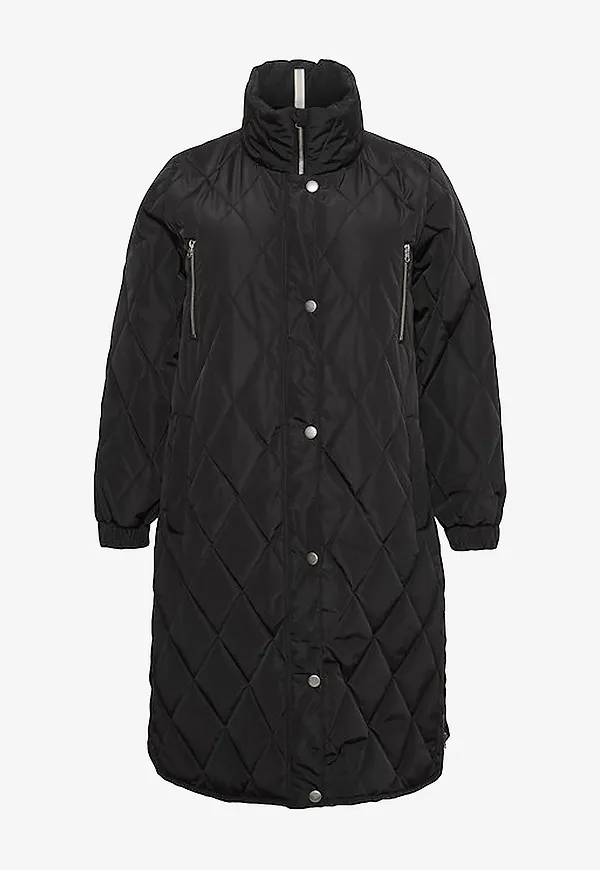KAFFE Curve - Kappa kcLinda Quilt Jacket - Svart