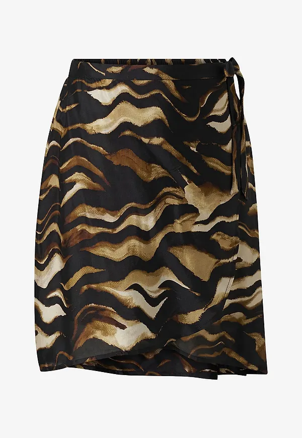 KAFFE Curve - Kjol kcLana Skirt - Svart