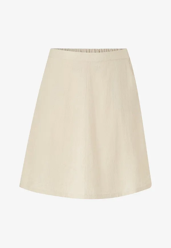 KAFFE Curve - Kjol kcNiella Skirt - Natur