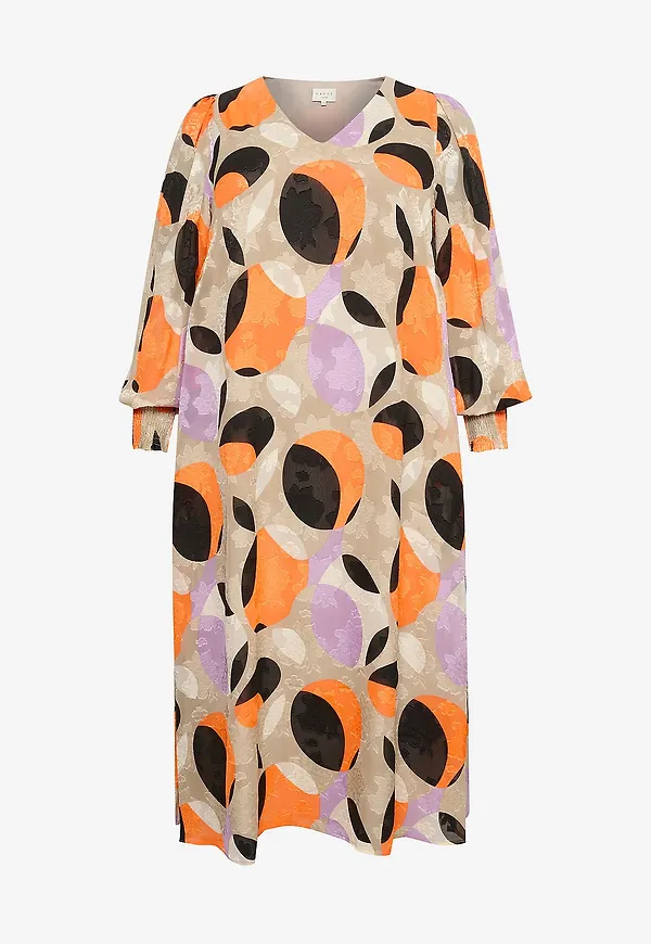 KAFFE Curve - Klänning kcAkky dress - Flerfärgad
