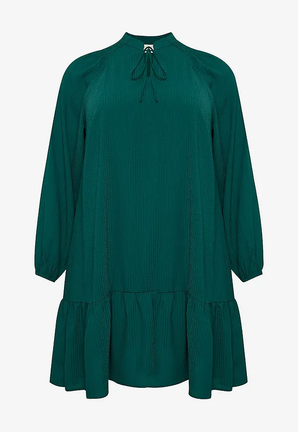 KAFFE Curve - Klänning kcDory Dress - Grön