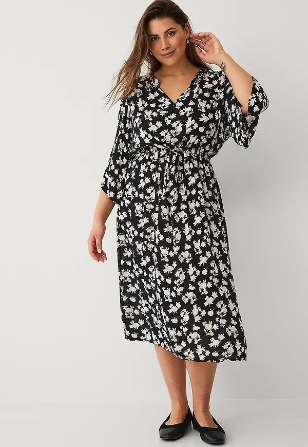 KAFFE Curve - Klänning kcJuna Ami Dress - Svart