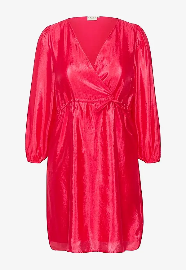 KAFFE Curve - Klänning kcSabine Dress - Rosa