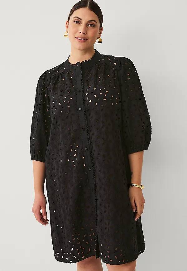 KAFFE Curve - Klänning kcSalina Dress - Svart