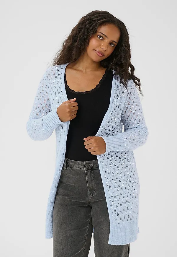 KAFFE Curve - Kofta kcLoura Cardigan - Blå