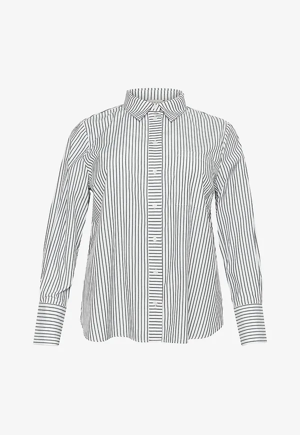 KAFFE Curve - Skjorta kcJerria Shirt - Vit