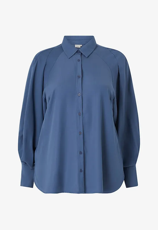 KAFFE Curve - Skjorta kcLeanna Shirt - Blå
