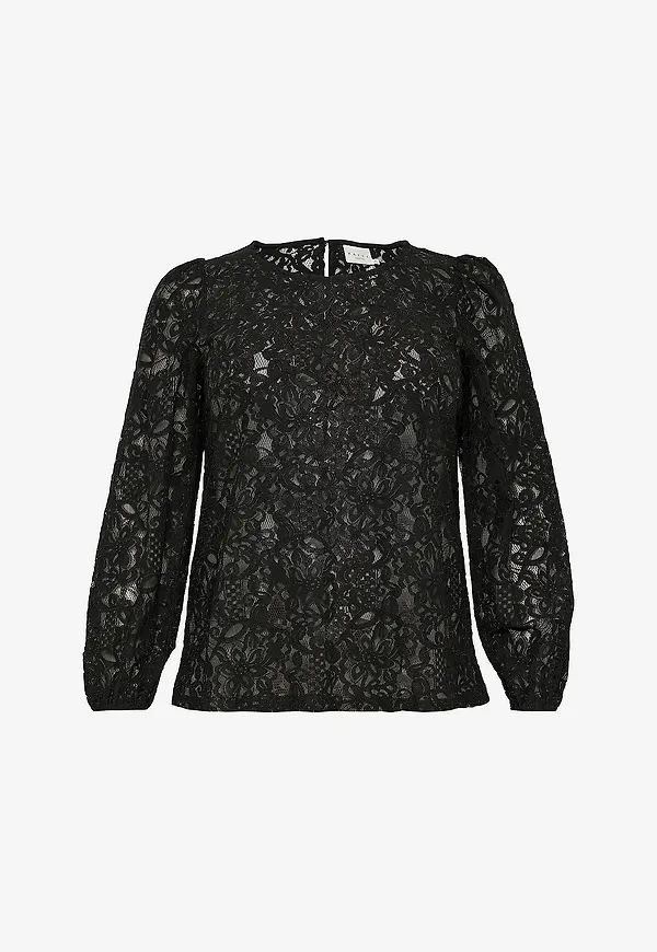 KAFFE Curve - Topp kcLanica Blouse - Svart