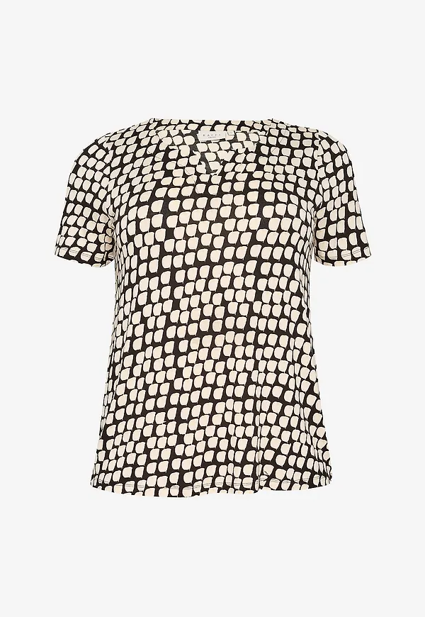 KAFFE Curve - Topp kcMella Jersey Blouse - Svart