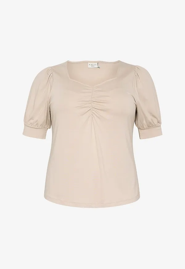 KAFFE Curve - Topp kcSissy Blouse - Beige
