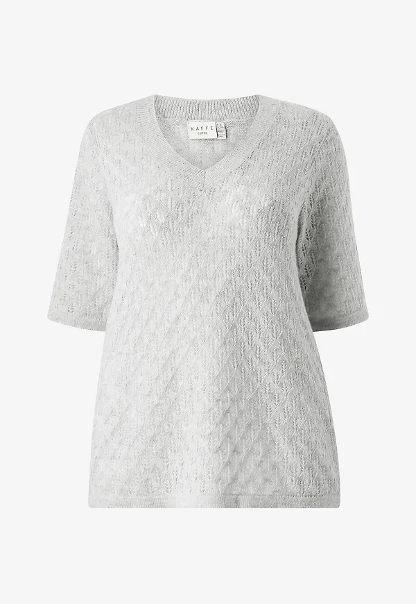KAFFE Curve - Tröja kcLoura Pullover - Grå