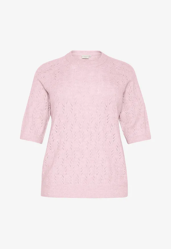 KAFFE Curve - Tröja kcTenna Pullover - Rosa