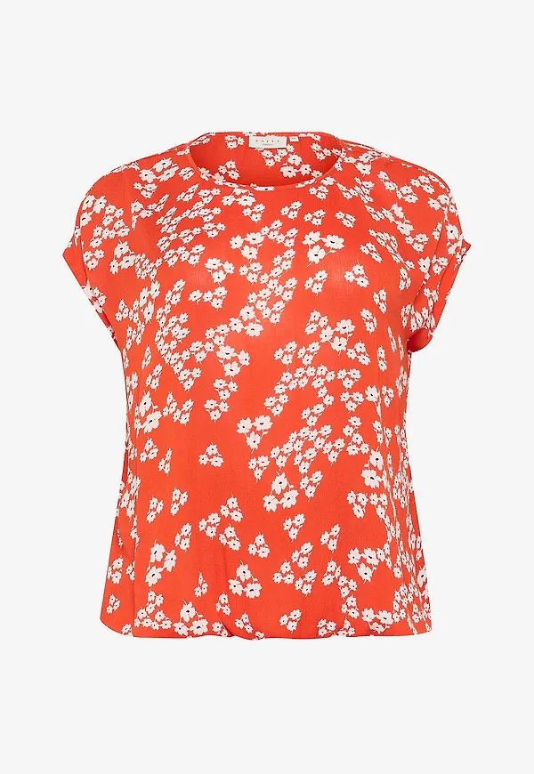 KAFFE Curve - Blus kCami Stanley Printed - Röd