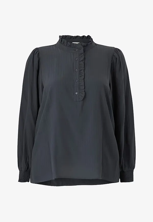 KAFFE Curve - Blus kcDorina Blouse - Svart