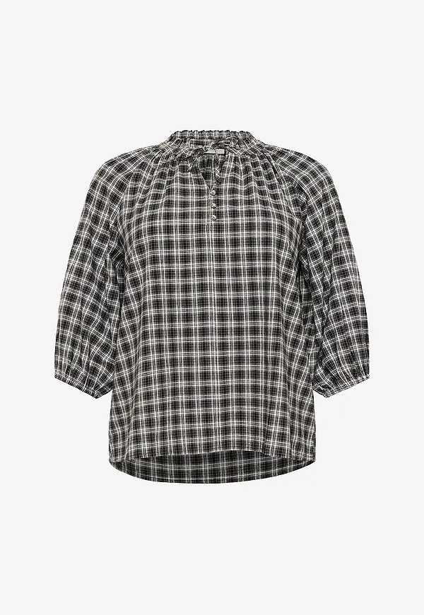 KAFFE Curve - Blus kcElina Blouse - Svart