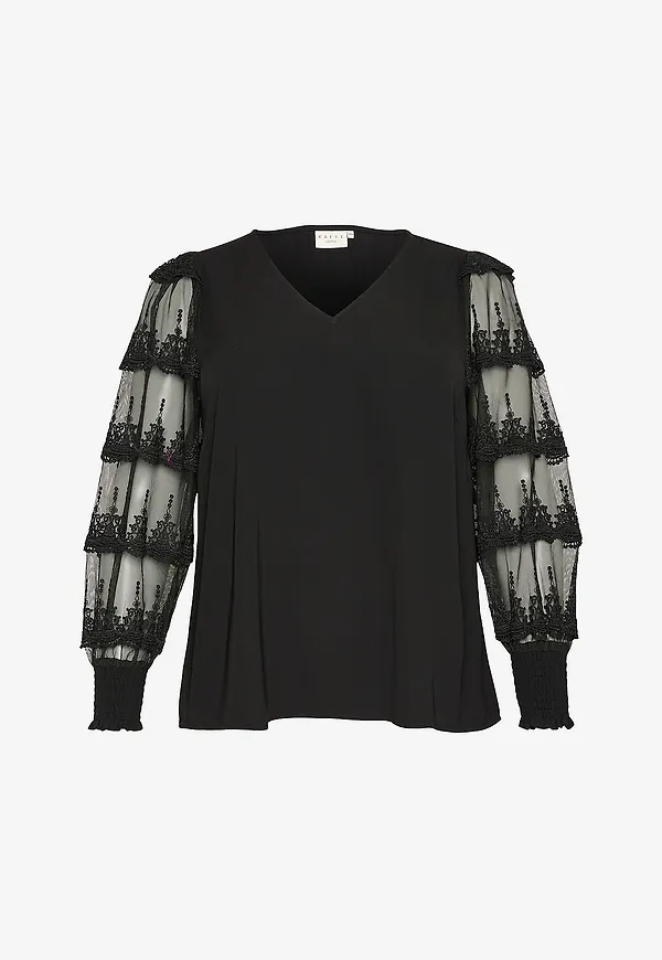 KAFFE Curve - Blus kCellis - Svart
