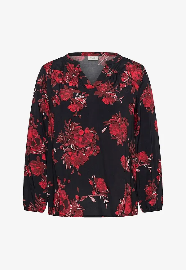 KAFFE Curve - Blus KChipe Blouse - Svart
