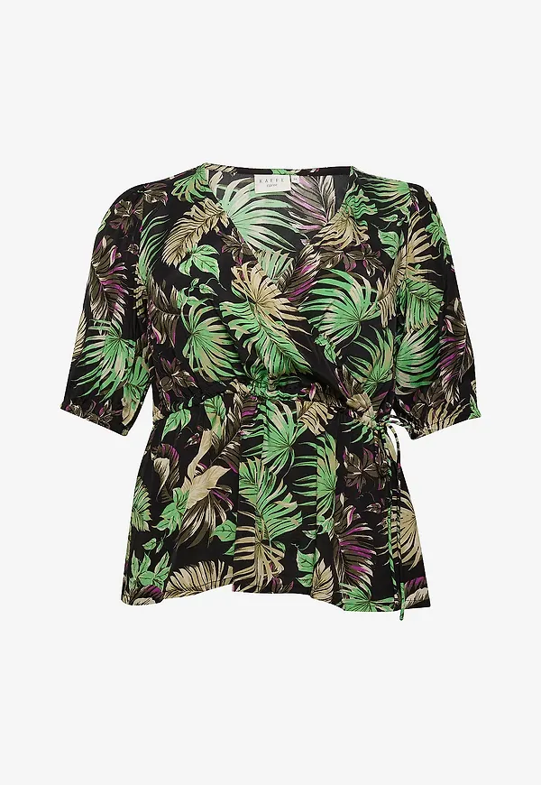 KAFFE Curve - Blus kcLia Blouse - Grön