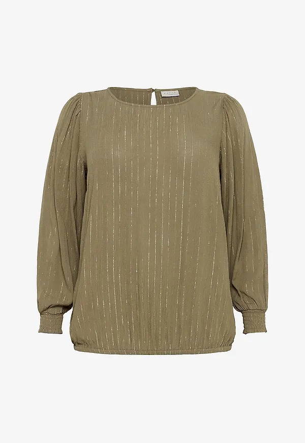 KAFFE Curve - Blus kcLio Blouse - Brun