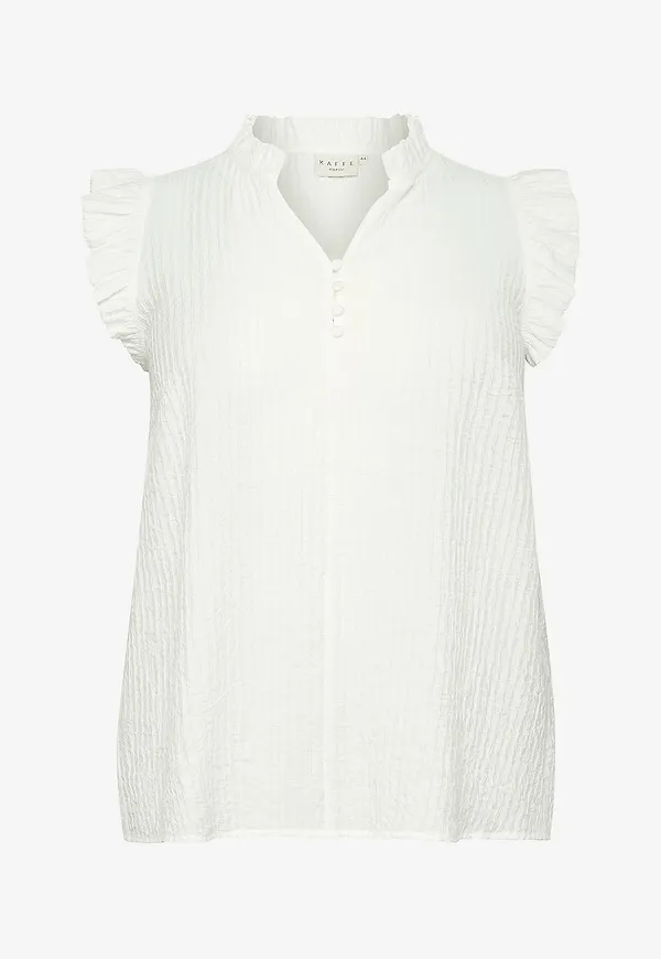 KAFFE Curve - Blus kcLyana Blouse - Vit
