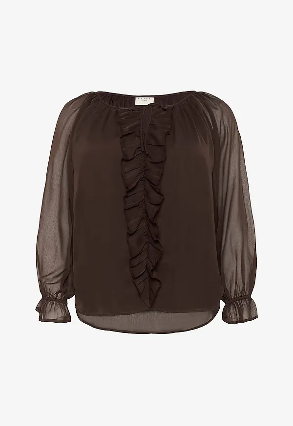 KAFFE Curve - Blus kcMilanna - Brun