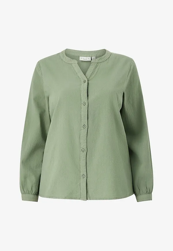 KAFFE Curve - Blus Kcnana Shirt - Grön