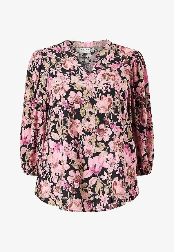 KAFFE Curve - Blus KCsarina Blouse - Rosa