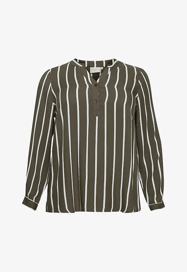 KAFFE Curve - Blus kcSida Blouse - Grön