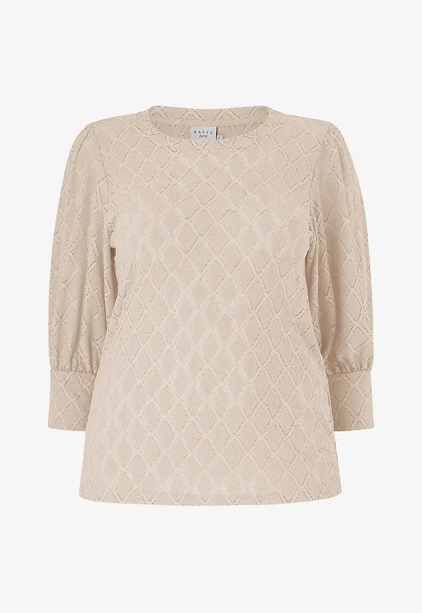 KAFFE Curve - Blus kcTia Lace - Grå