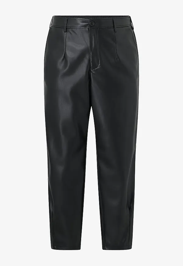 KAFFE Curve - Byxor KCarensa Pants - Svart
