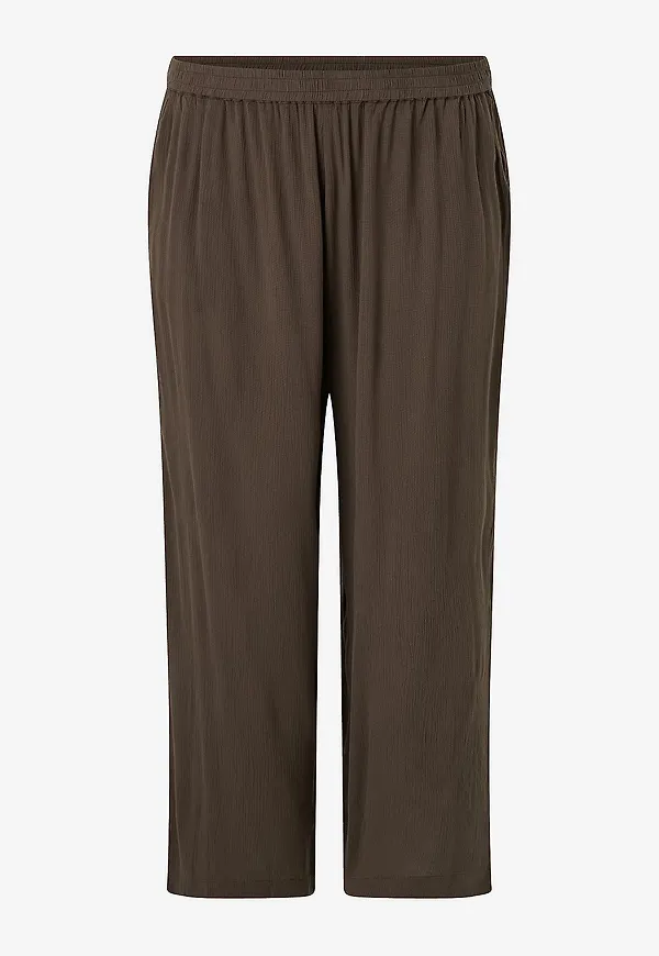 KAFFE Curve - Byxor kcDacina Ami Pants - Brun