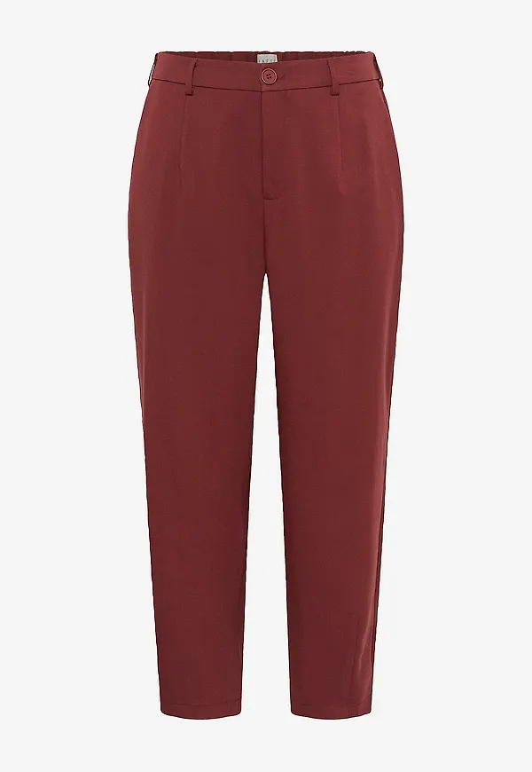 KAFFE Curve - Byxor kcMerla Pants - Röd