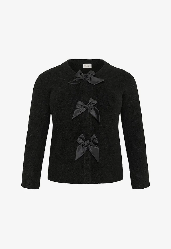 KAFFE Curve - Cardigan kcMaia Knit Cardigan - Svart