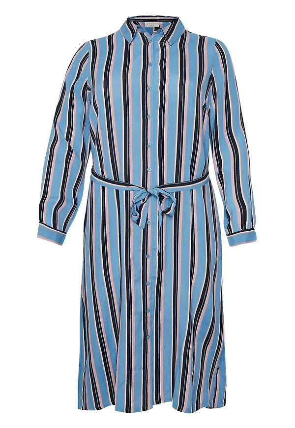 Kaffe Curve Doline Shirt Dress Blå, Dam