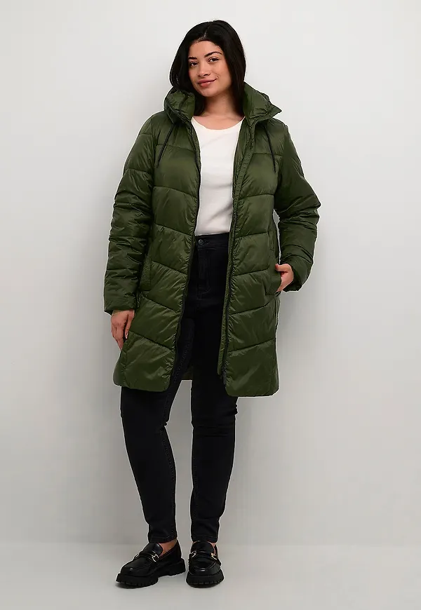 KAFFE Curve - Kappa kcSusanna Coat - Grön