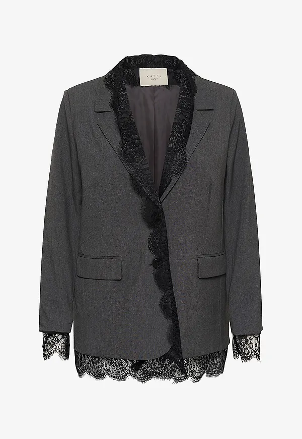 KAFFE Curve - Kavaj KCriella Blazer - Grå