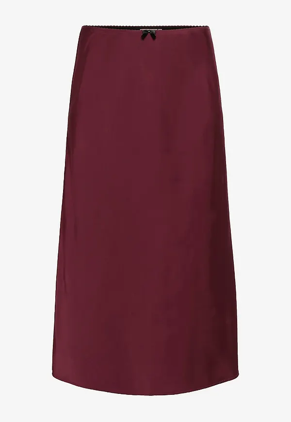 KAFFE Curve - Kjol kcHilla Skirt - Röd
