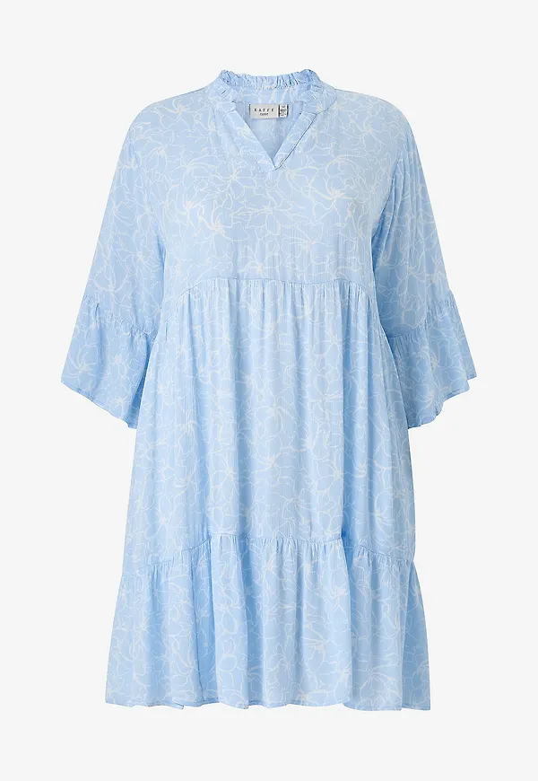 KAFFE Curve - Klänning kcElla Ami Dress - Blå
