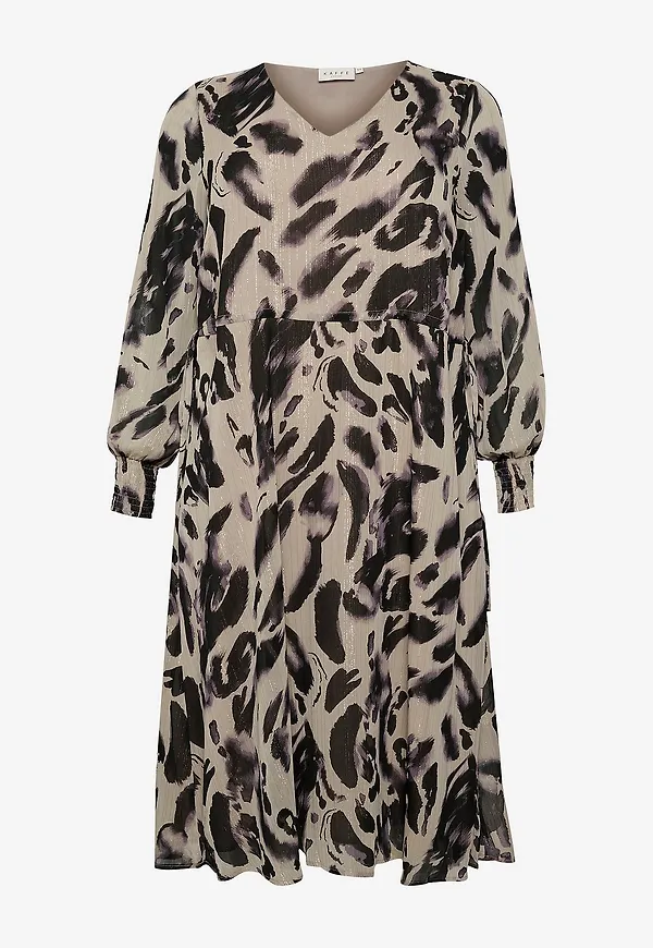 KAFFE Curve - Klänning KCfiona Dress - Beige