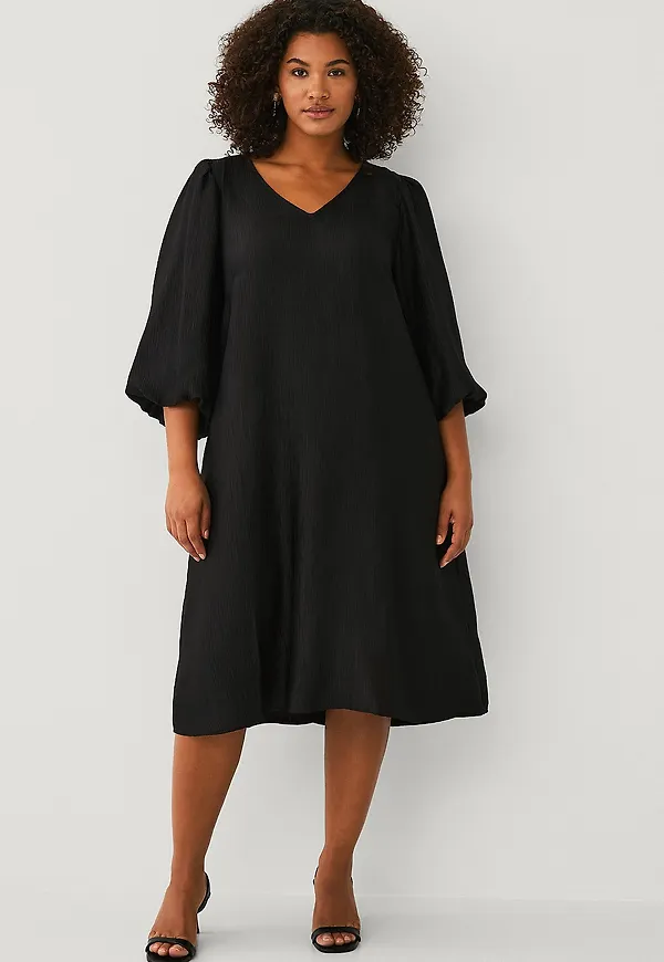 KAFFE Curve - Klänning kcGirla Dress - Svart