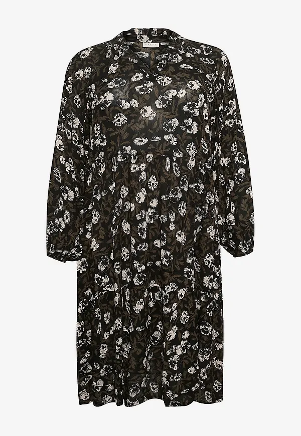 KAFFE Curve - Klänning kcMalana Ami Dress - Grön