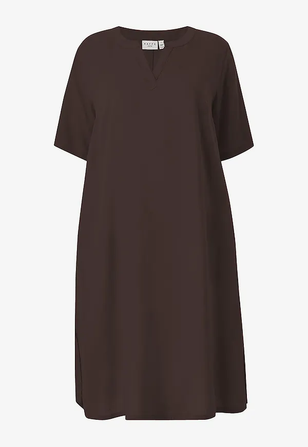 KAFFE Curve - Klänning kcMille Kaftan Dress - Brun